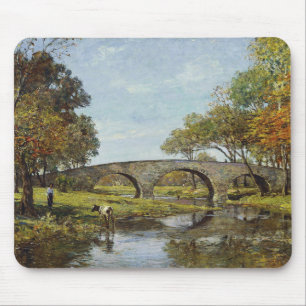 Alfombrilla De Ratón The Old Bridge (por Theodore Robinson)