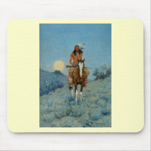 Alfombrilla De Ratón The Outlier 1909 de Frederic Remington