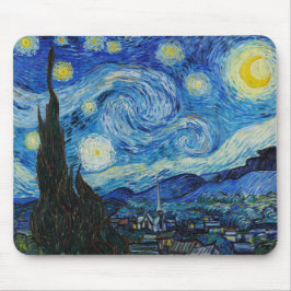 Alfombrilla De Ratón The Starry Night - Vincent Van Gogh