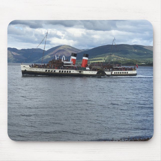 Alfombrilla De Ratón The Waverley Paddle Steamer off Scotland (Frente)