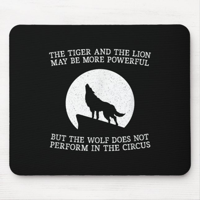 Alfombrilla De Ratón The Wolf Doesn't Perform In The Circus Cool Wolf M (Frente)