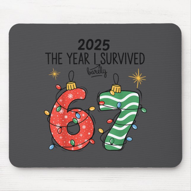 Alfombrilla De Ratón The Year I Barely Survived Christmas 2025 Six Seve (Frente)