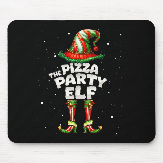 Alfombrilla De Ratón The Zza Party Elf Family Matching Group Christmas  (Frente)