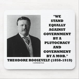 Alfombrilla De Ratón Theodore Roosevelt contra la mafia de la plutocrac