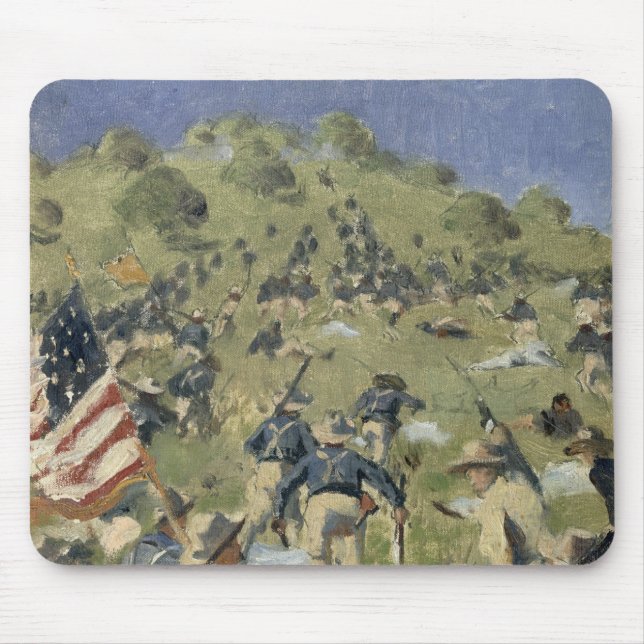 Alfombrilla De Ratón Theodore Roosevelt que toma al santo Juan (Frente)