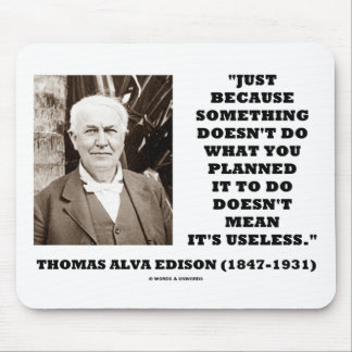 Alfombrilla De Ratón Thomas Edison no significa su cita inútil