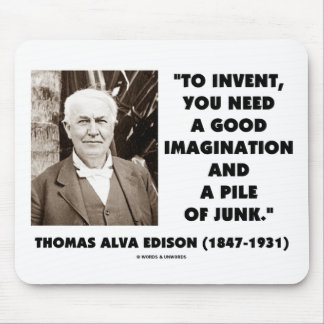 Alfombrilla De Ratón Thomas Edison para inventar la pila de la