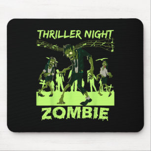 Alfombrilla De Ratón Thriller Night Halloween Dancing Zombie