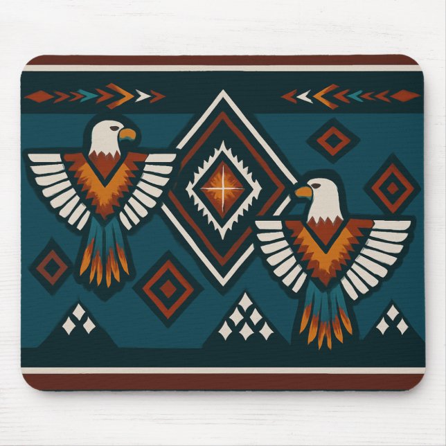 Alfombrilla De Ratón Thunderbird Spirit Tribal Pattern Mouse Pad (Frente)