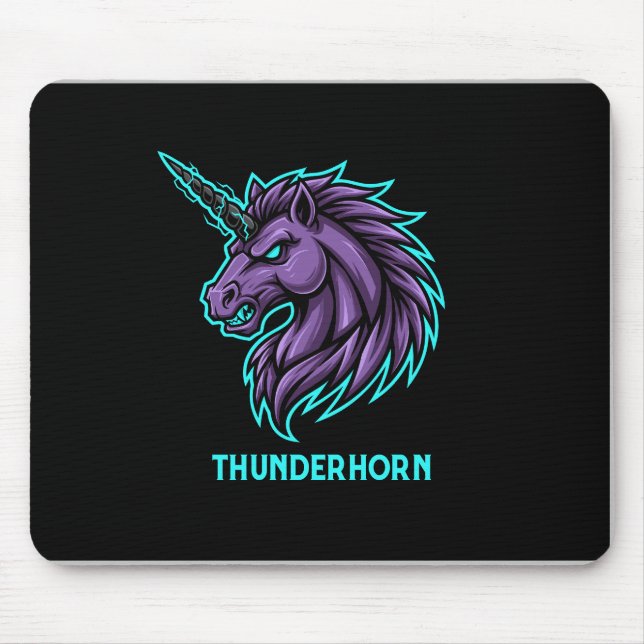 Alfombrilla De Ratón Thunderhorn Esports Mascot | Gaming Mouse Pad | Ag (Frente)