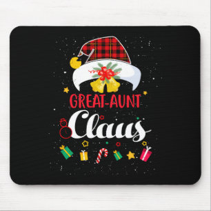 Alfombrilla De Ratón Tía abuela Claus Navidad Sombrero Santa Navidad Ma