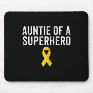 Alfombrilla De Ratón Tía De Sensibilización Sobre El Cáncer Infantil En