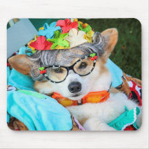 Tía Gussy el cojín de ratón del Corgi