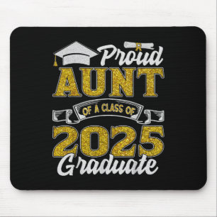 Alfombrilla De Ratón Tía orgullosa de una promoción de 2025 Graduada Se