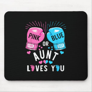 Alfombrilla De Ratón Tía Rosa O Azul Te Ama Boxear Revelación De Género