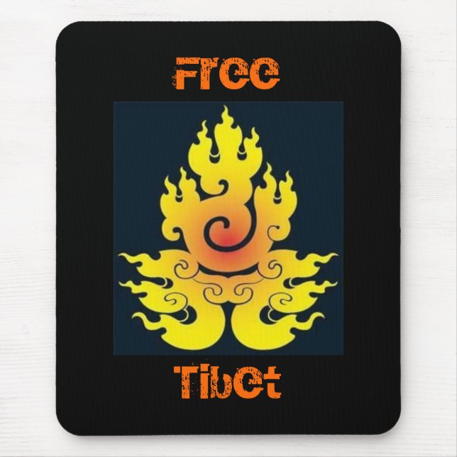 Alfombrilla De Ratón Tíbet libre Mousepad (Frente)