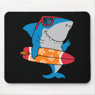 Alfombrilla De Ratón Tiburón surfista de Guay
