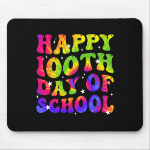 Alfombrilla De Ratón Tie Dye Happy 100 Day Of School Students Kids