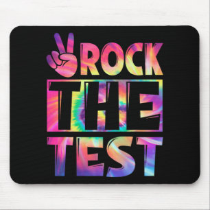 Alfombrilla De Ratón Tie Dye Rock The Test Happy Testing Day Profesor L