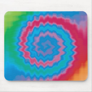 Alfombrilla De Ratón Tie dyed groovy funky patrón giratorio fresco