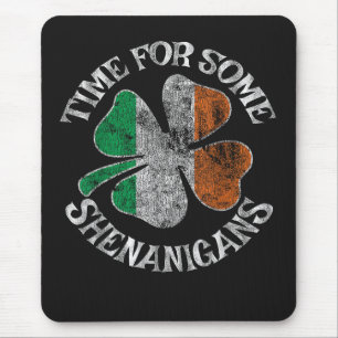 Alfombrilla De Ratón Tiempo de San Patricio para algunas travesuras Tré