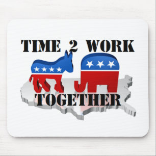 Alfombrilla De Ratón Tiempo de trabajar juntos - mousepad