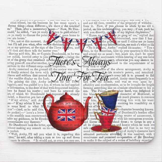 Alfombrilla De Ratón Tiempo Para El Té 2 (Frente)