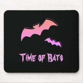 Alfombrilla De Ratón Tiempos de murciélago - Resumen rosa y púrpura de 