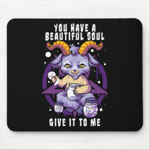 Alfombrilla De Ratón Tienes Una Hermosa Halloween Soul Satanic Baphomet