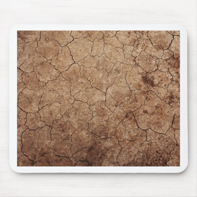 Alfombrilla De Ratón Tierra árida seca y agrietada (Frente)