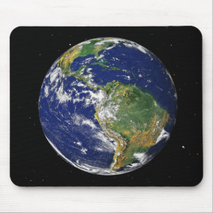 Alfombrilla De Ratón Tierra completa mostrando América del Sur 2
