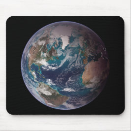 Alfombrilla De Ratón Tierra de Mármol Azul (Hemisferio Occidental)