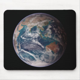 Alfombrilla De Ratón Tierra de Mármol Azul (Hemisferio Oriental)