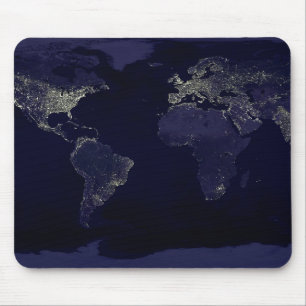 Alfombrilla De Ratón Tierra de noche