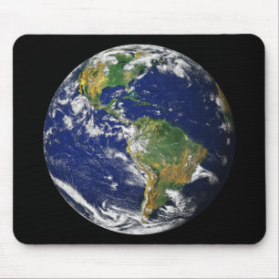 Alfombrilla De Ratón TIERRA del PLANETA del ESPACIO (América) Mousepad