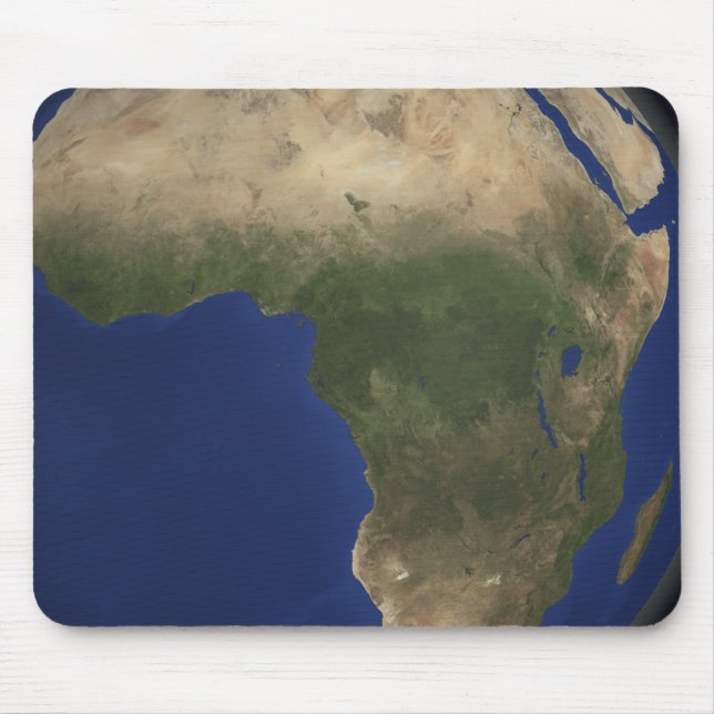 Alfombrilla De Ratón Tierra mostrando cobertura terrestre sobre África (Frente)