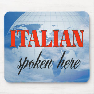 Alfombrilla De Ratón Tierra nublada de habla italiana
