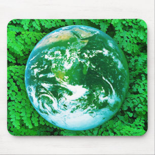 Alfombrilla De Ratón Tierra verde: conciencia ecológica