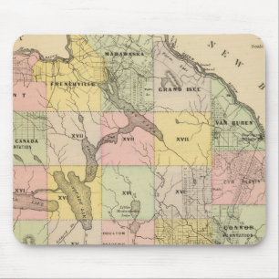 Alfombrilla De Ratón Tierras madereras 5 Mapa Atlas