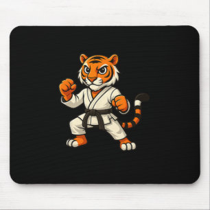 Alfombrilla De Ratón Tiger Karate Gracioso Black Belt Niños Chicas