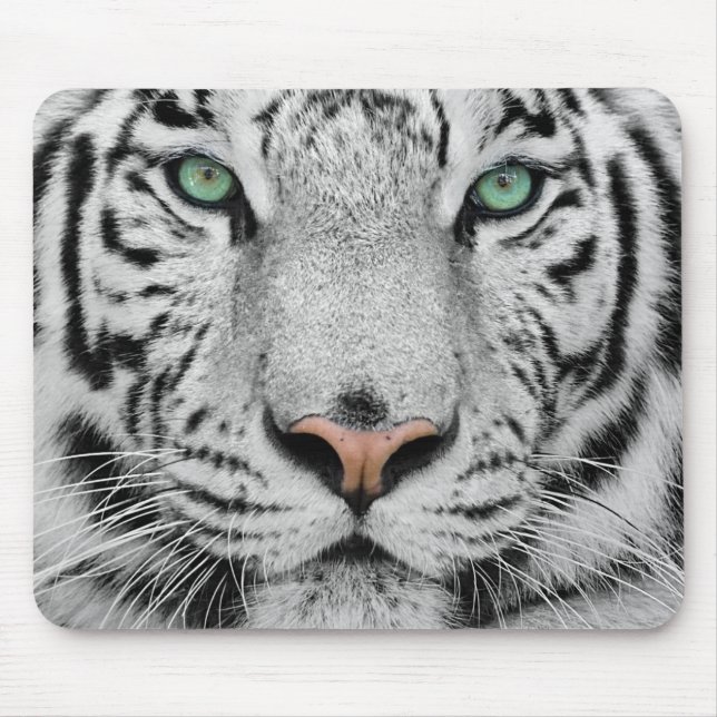 Alfombrilla De Ratón Tigre blanco (Frente)