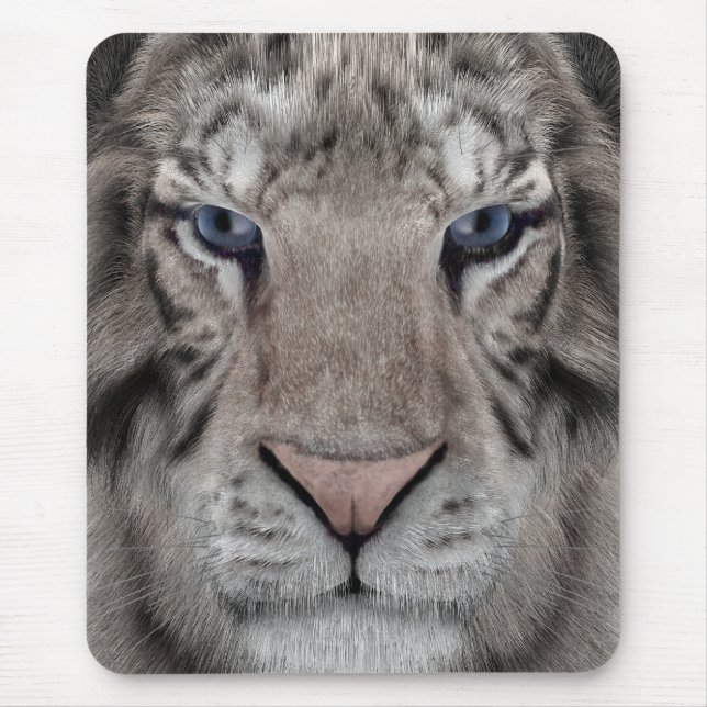 Alfombrilla De Ratón Tigre Blanco (Frente)