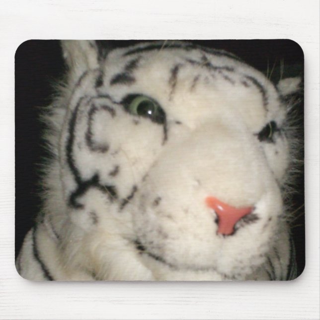 Alfombrilla De Ratón Tigre blanco 1 Mousepad (Frente)
