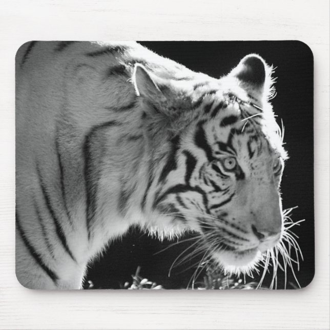 Alfombrilla De Ratón Tigre blanco Mousepad (Frente)