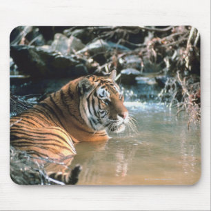 Alfombrilla De Ratón Tigre en agua