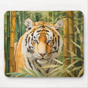 Alfombrilla De Ratón Tigre en bosque