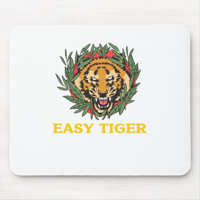 Alfombrilla De Ratón Tigre fácil (Frente)