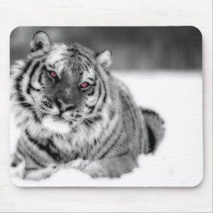 Alfombrilla De Ratón Tigre Ojo Rosa