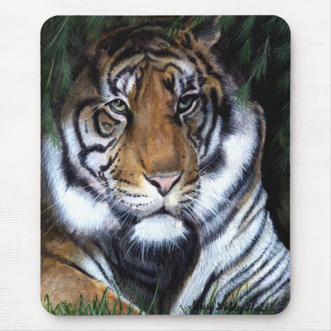 Alfombrilla De Ratón Tigre que pinta Mousepad (Frente)