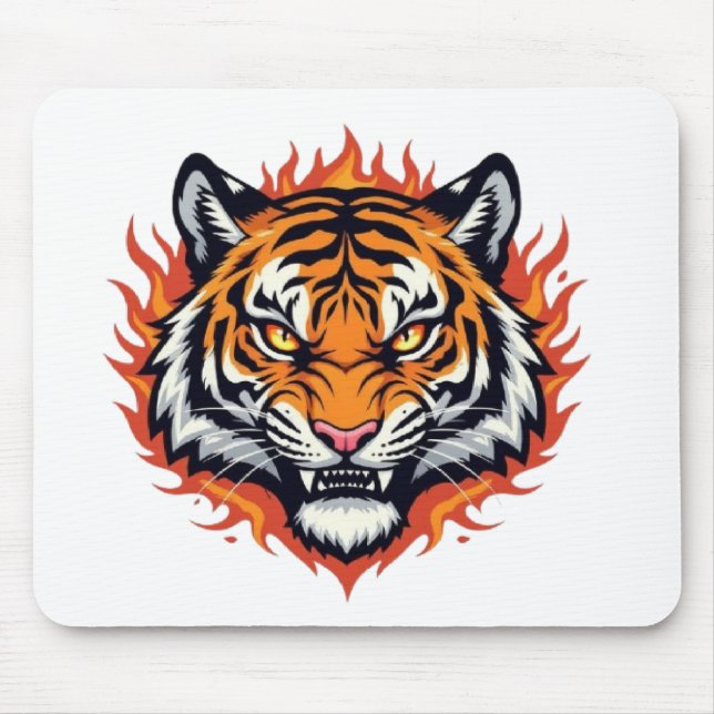 Alfombrilla De Ratón Tigre Silencioso – Precisión y Poder (Frente)